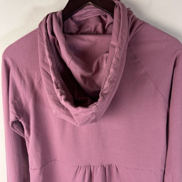 Latched Mama Small Nursing Hoodie Petal Wrap Front Pockets Sweatshirt EUC - Picture 8 of 8